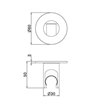 Newform support douchette PVD Copper bronze - 28155.58.061
