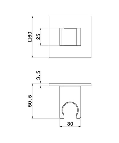 Newform support douchette Blanc mat - 28156.01.014