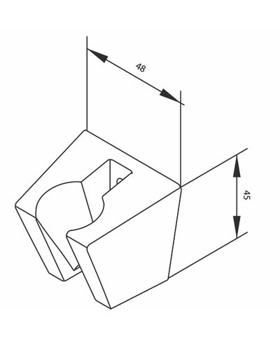 Damixa support douchette Acier - 766104600