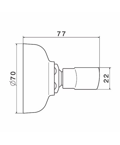 Newform support douchette PVD Glossy gold - 9194.61.020
