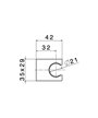 Newform support douchette Blanc mat - 21103.01.014