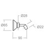 Ramon Soler Support Colora chrome - 1126-165165
