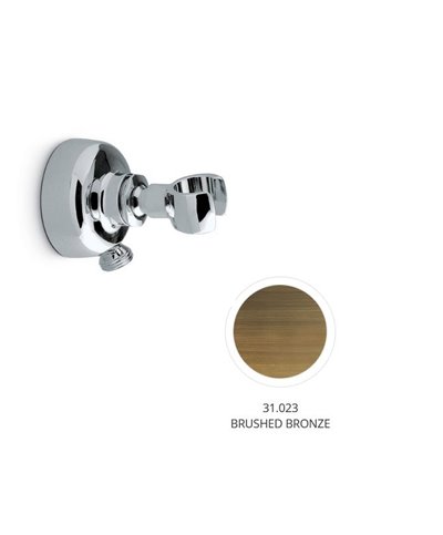 Newform Coude mural + support douchette bronze brossé - 9195.31.023
