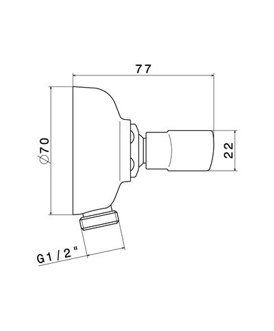Newform Coude mural + support douchette bronze brossé - 9195.31.023