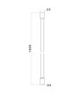 Newform Flexible PVC anti-torsion 1/2” F - 150 cm .chrome - 15144.21