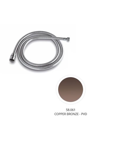 Newform flexible 1/2Fx1/2F bain-douche 150cm PVD Copper bronze - 355.58.061