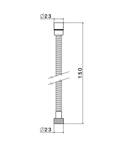 Newform flexible 1/2Fx1/2F bain-douche 150cm PVD Copper bronze - 355.58.061