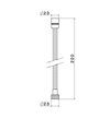 Newform Flexible bain/douche 1/2” F - 1/2”F - 200cm PVD Glossy gol - 357.61.020