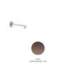 Newform Mini-X bec bain mural 225 mm PVD Copper bronze - 61388.58.061