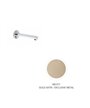 Newform Mini-X bec bain mural 225 mm Exclusive Metal Gold satin - 61388.M0.071