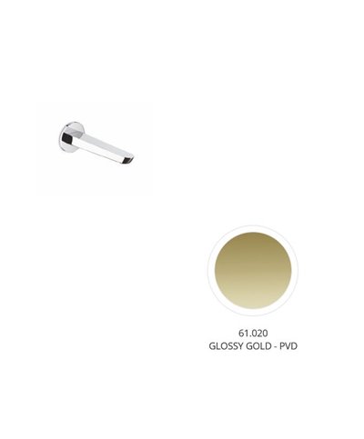 Newform O'Rama bec bain mural 190 mm PVD or brillant - 68487.61.020