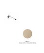 Newform O'Rama bec bain mural 230 mm Exclusive Metal Gold satin - 68488.M0.071