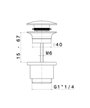Newform vidage quick clac H min 15 - max 67 mm chrome - 230.21