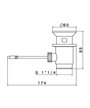 Newform vidage automatique pour lavabo or - 220.61