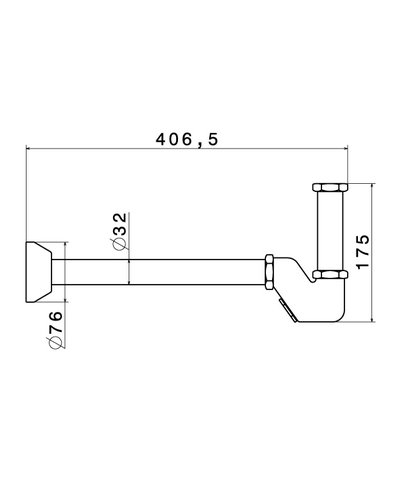 Newform siphon Exclusive Metal Titanium satin - 212.M0.070