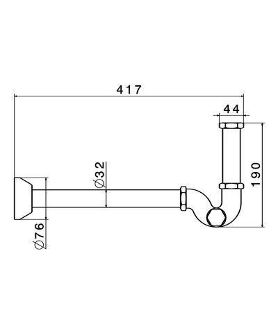 Newform siphon Exclusive Metal Gold satin - 216.M0.071