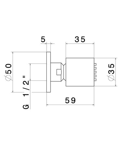 Newform Douchette latérale ronde PVD Copper bronze - 553.58.061