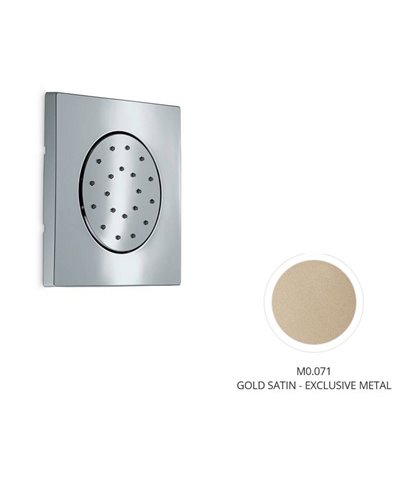 Newform Douchette latérale carrée à encastrer Exclusive Metal Gold satin - 563.M0.071