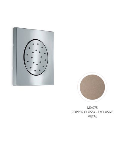 Newform Douchette latérale carrée à encastrer Exclusive Metal Copper glossy - 563.M0.075