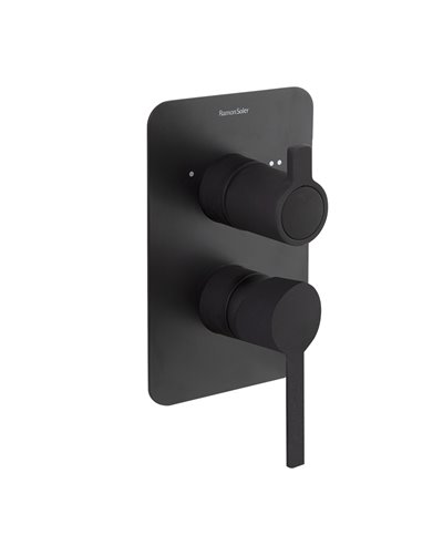 Ramon Soler Drako 331502SNM-33D307850 mitigeur douche à encastrer 2 voies noir mat 