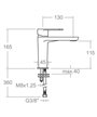 Ramon Soler Alexia 3604NC-36A302177 mitigeur lavabo nickel brossé