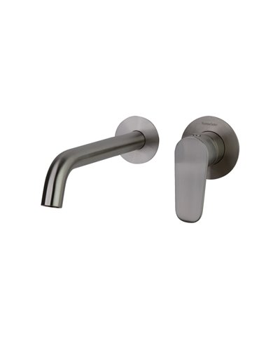 Ramon Soler Alexia 362101NC-36A302902 mitigeur lavabo à encastrer + plaque + bec 190 mm nickel brossé