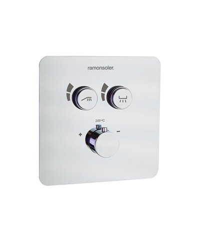 Ramon Soler 85T201S-85D307806 mitigeur thermo 2 voies à encastrer chrome