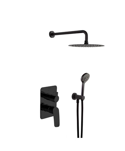 Ramon Soler New Fly K5715021NM-57D304226 mitigeur douche à encastrer + set de douche noir mat