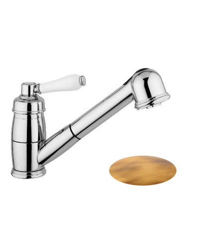 Armando Vicario Hermitage 400178-109044VO mitigeur évier à douchette vieux bronze