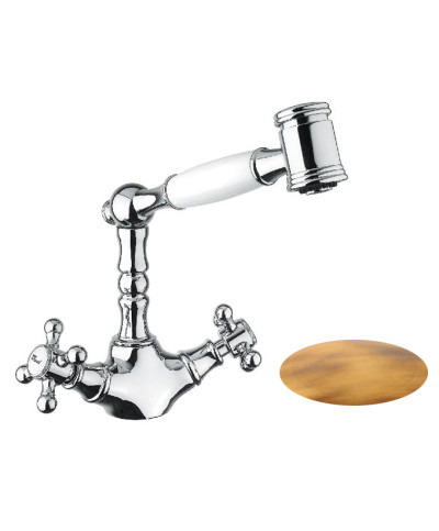 Armando Vicario 400168-101919VO Mélangeur évier à douchette vieux bronze