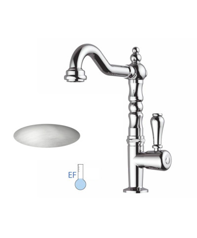 Armando Vicario Old Fashion 400393-20001SVA robinet lavemains - eau froide nickel mat