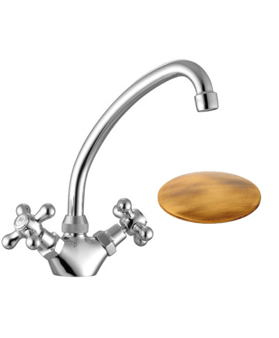 Gattoni 5695RE-371900VO Mélangeur évier à bec Vieux Bronze