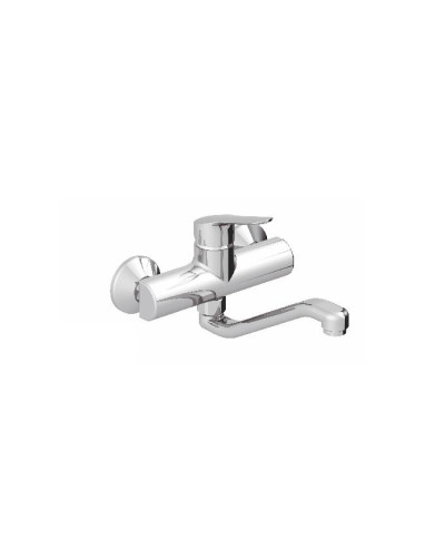 Gattoni 40252-40-104012CR mitigeur évier mural saillie mur 238mm chrome