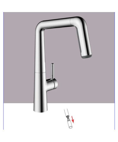 Kwc Kio 10 481 002 000FL - 125202 mitigeur évier à douchette chrome