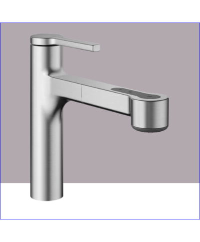 Kwc Ava2 10 461 032 177FL - 125366 mitigeur évier à douchette Brushed Steel