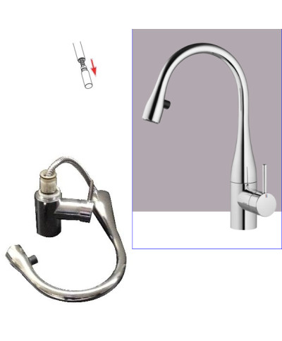 Kwc Eve 10 111 102 000FL - 121619 mitigeur évier 339mm à douchette chrome