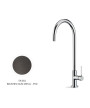 Newform Maki 71830 59 064 Mitigeur cuisine à bec haut PVD Brushed gun metal