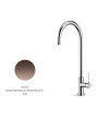 Newform Maki 71830 59 067 Mitigeur cuisine à bec haut PVD Brushed copper bronze