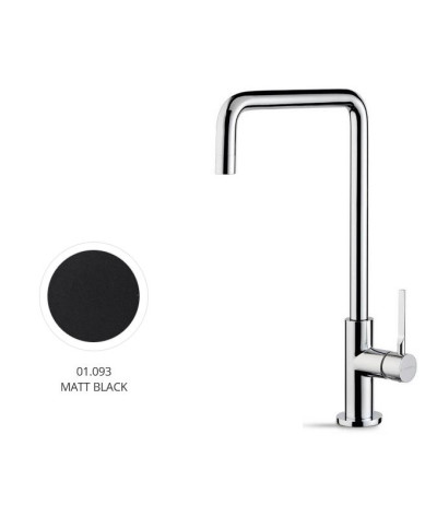 Newform Maki 71821 01 093 Mitigeur cuisine à bec Noir mat