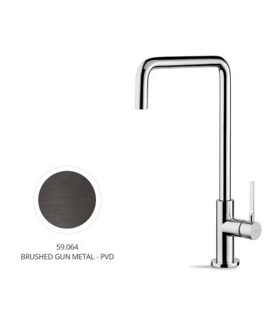 Newform Maki 71821 59 064 Mitigeur cuisine à bec PVD Brushed gun metal