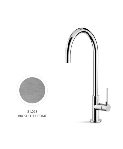 Newform Maki 71820 31 028 Mitigeur cuisine à bec look inox