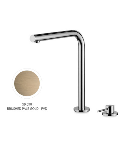 Newform N21 71720 59 098 mitigeur évier à bec + 2 trous PVD Brushed pale gold