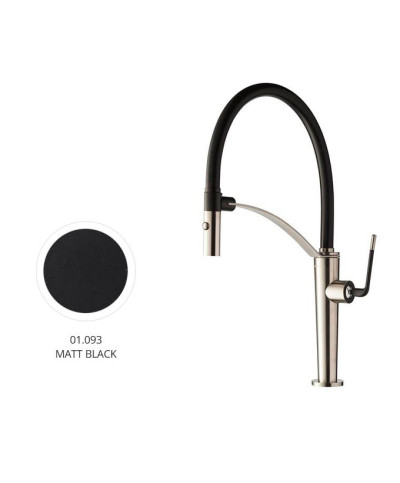 Newform O'Rama 68735 01 093 mitigeur évier + bec ajustable + 2 jets Noir mat