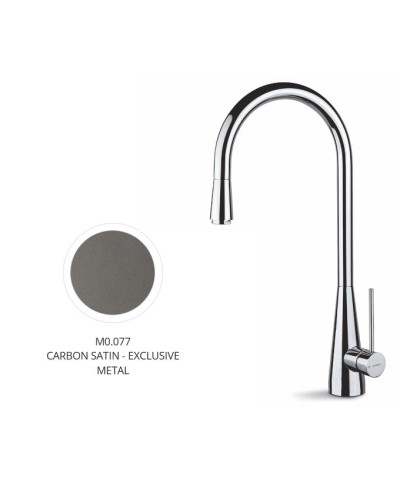 Newform Y-Con 64200 M0 077 Mitigeur cuisine à bec Exclusive Metal Carbon satin