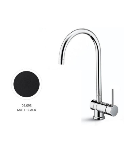 Newform X-T 4371 01 093 Mitigeur évier spécial  fenêtre bec Noir mat