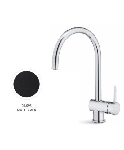 Newform  X-T 4325 01 093 mitigeur évier bec haut rond Noir mat