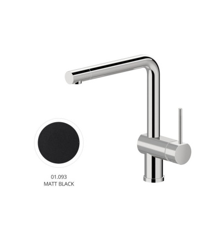 Newform Moony 3100 01 093 mitigeur évier bec haut Noir mat