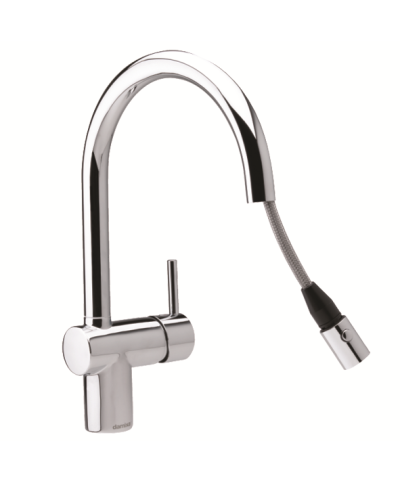 Damixa Merkur 1812000mitigeur évier à mousseur extractible chrome