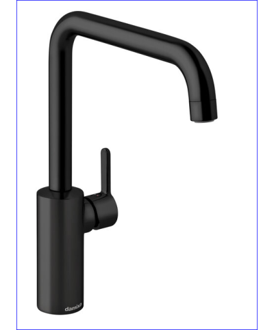 Damixa Silhouet 7408661 mitigeur évier à bec Noir mat