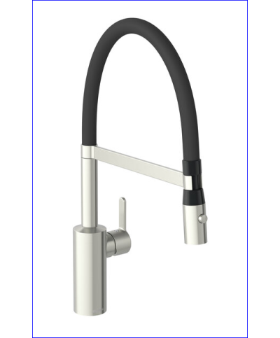 Damixa Silhouet 7412846 mitigeur évier douchette sur flexible PVD Acier